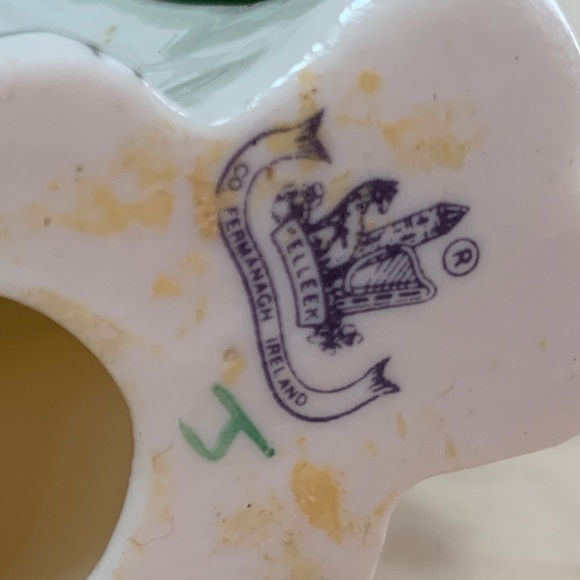 Vintage Belleek Porcelain Kitty Cat - Picture 6 of 8